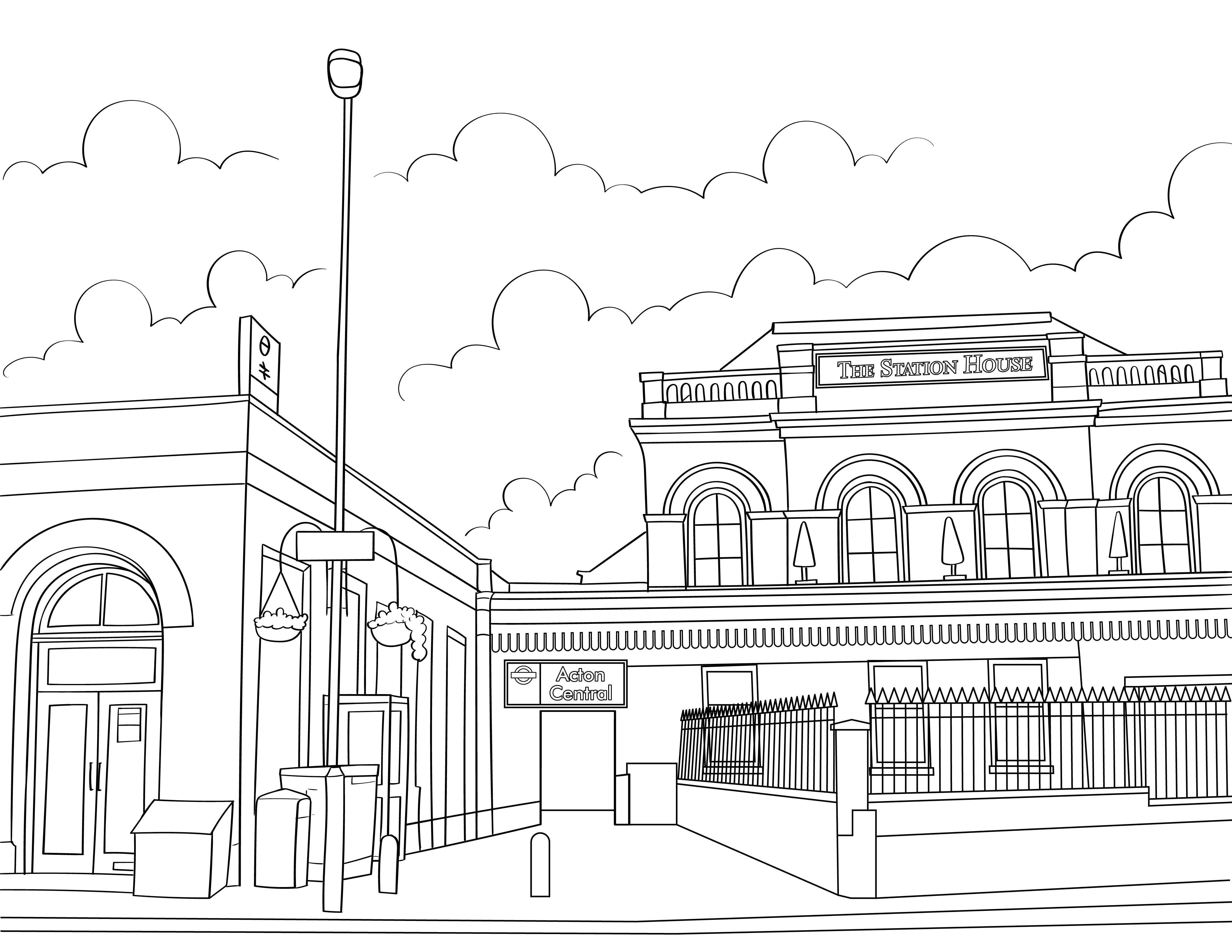 Acton Colouring Book (A4) - Image 2