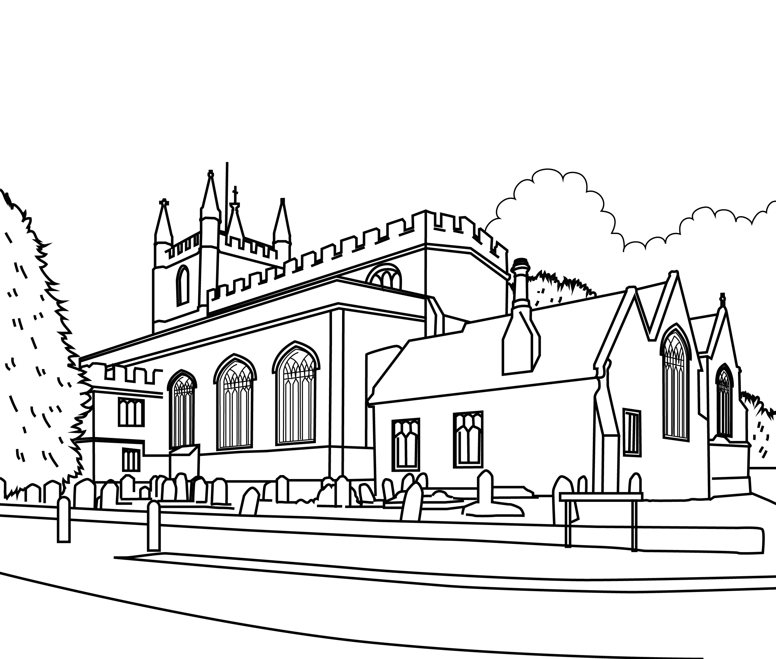 Basingstoke Colouring Book (A4) - Image 2
