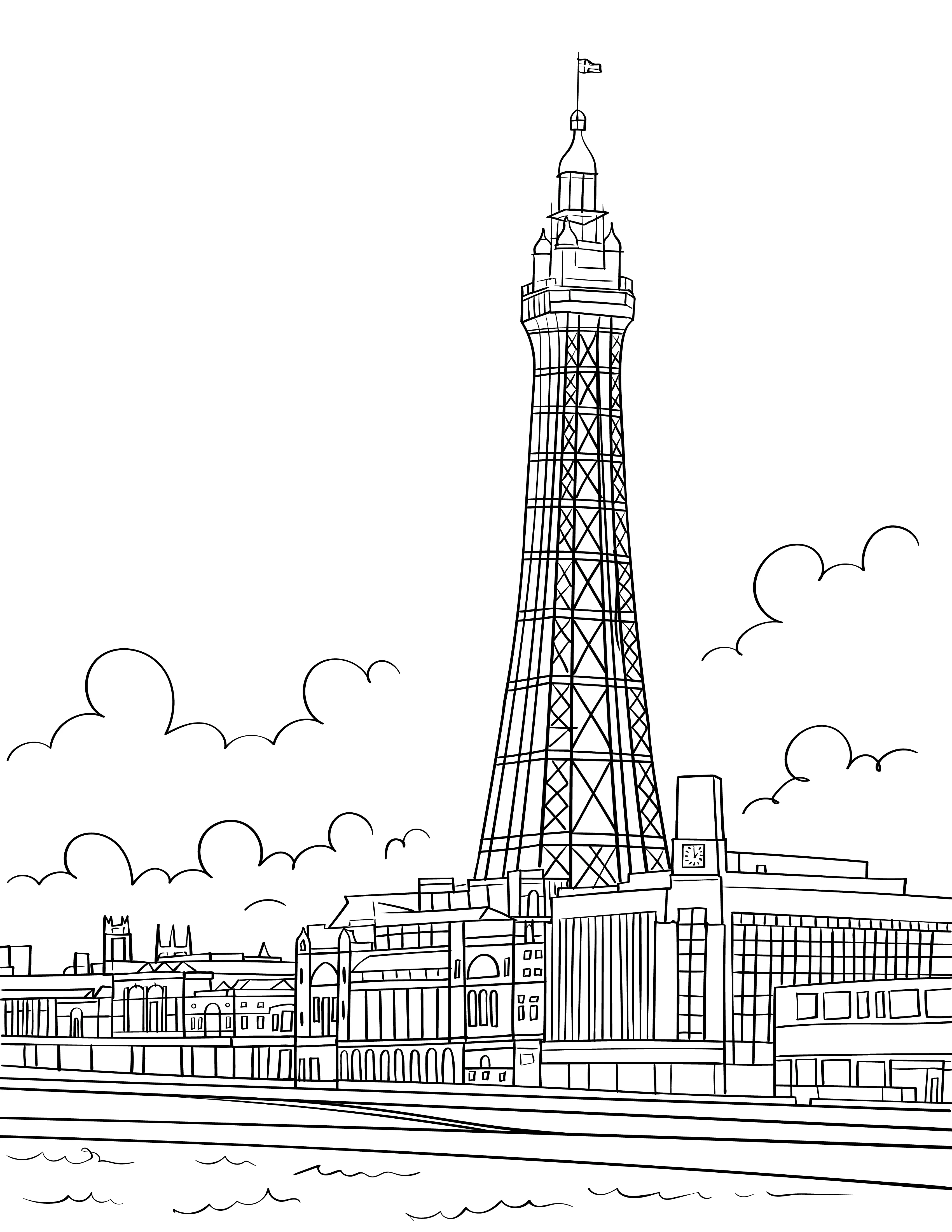 Blackpool Colouring Book (A4) - Image 3