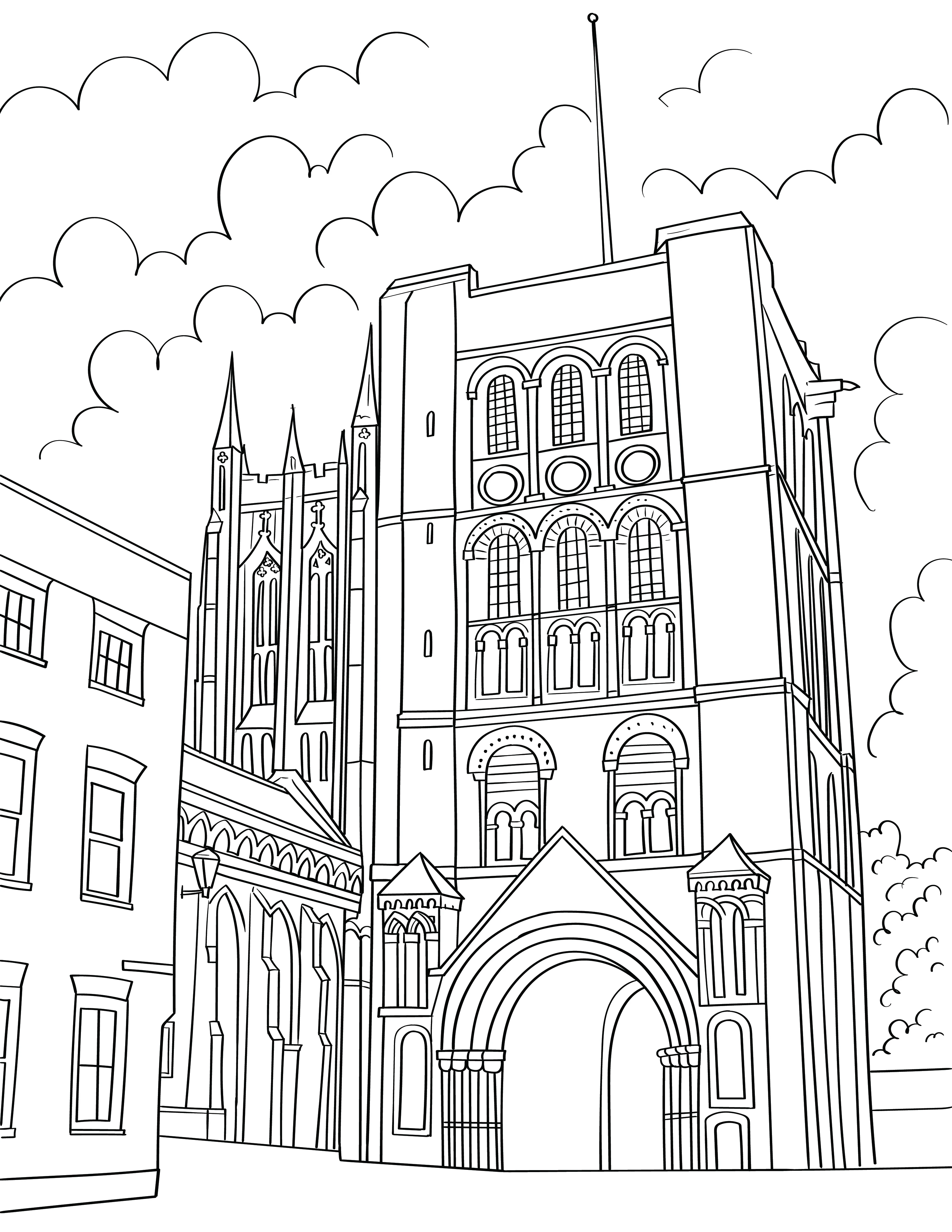 Bury St Edmunds Colouring Book (A4) - Image 2