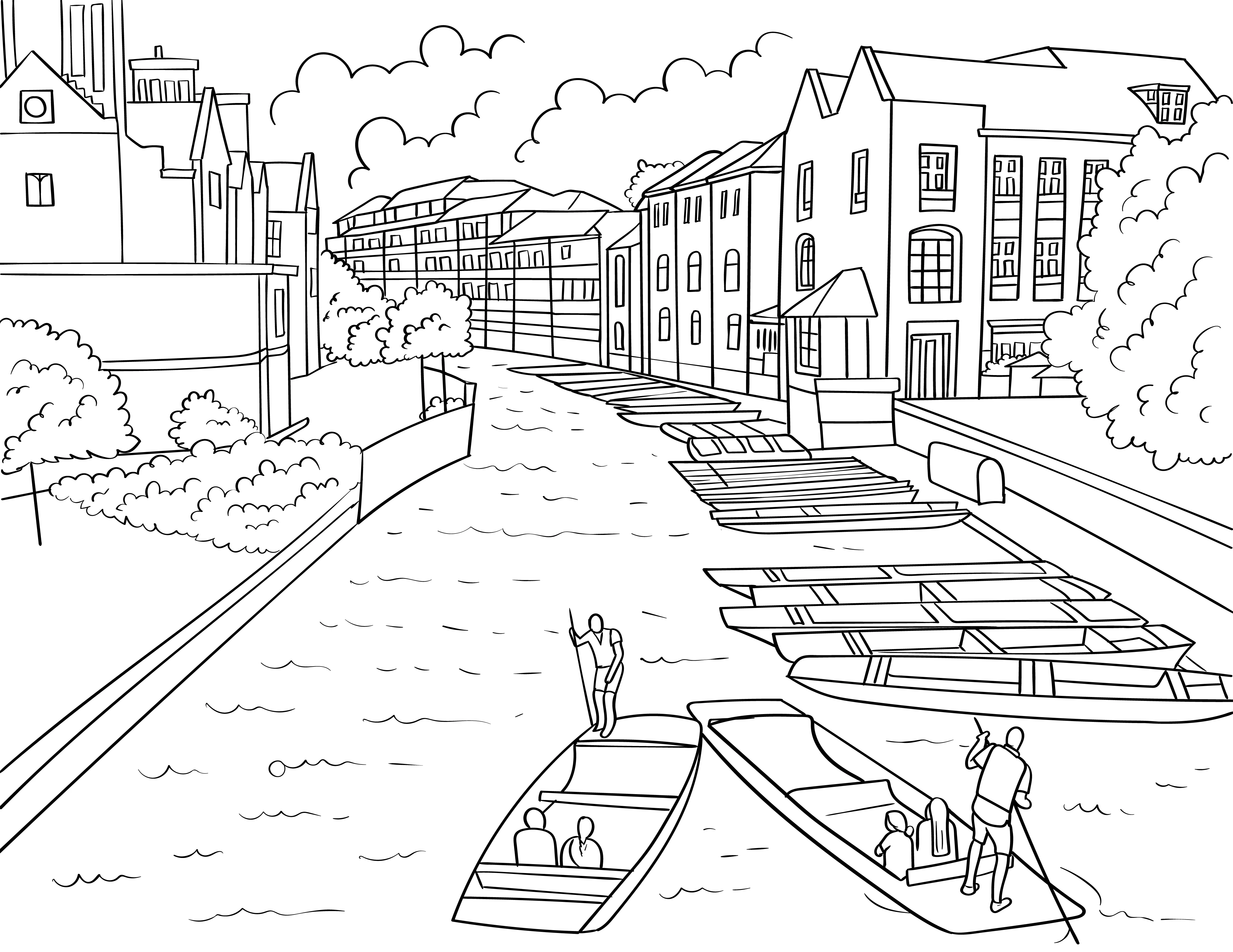 Cambridge Colouring Book (A4) - Image 4