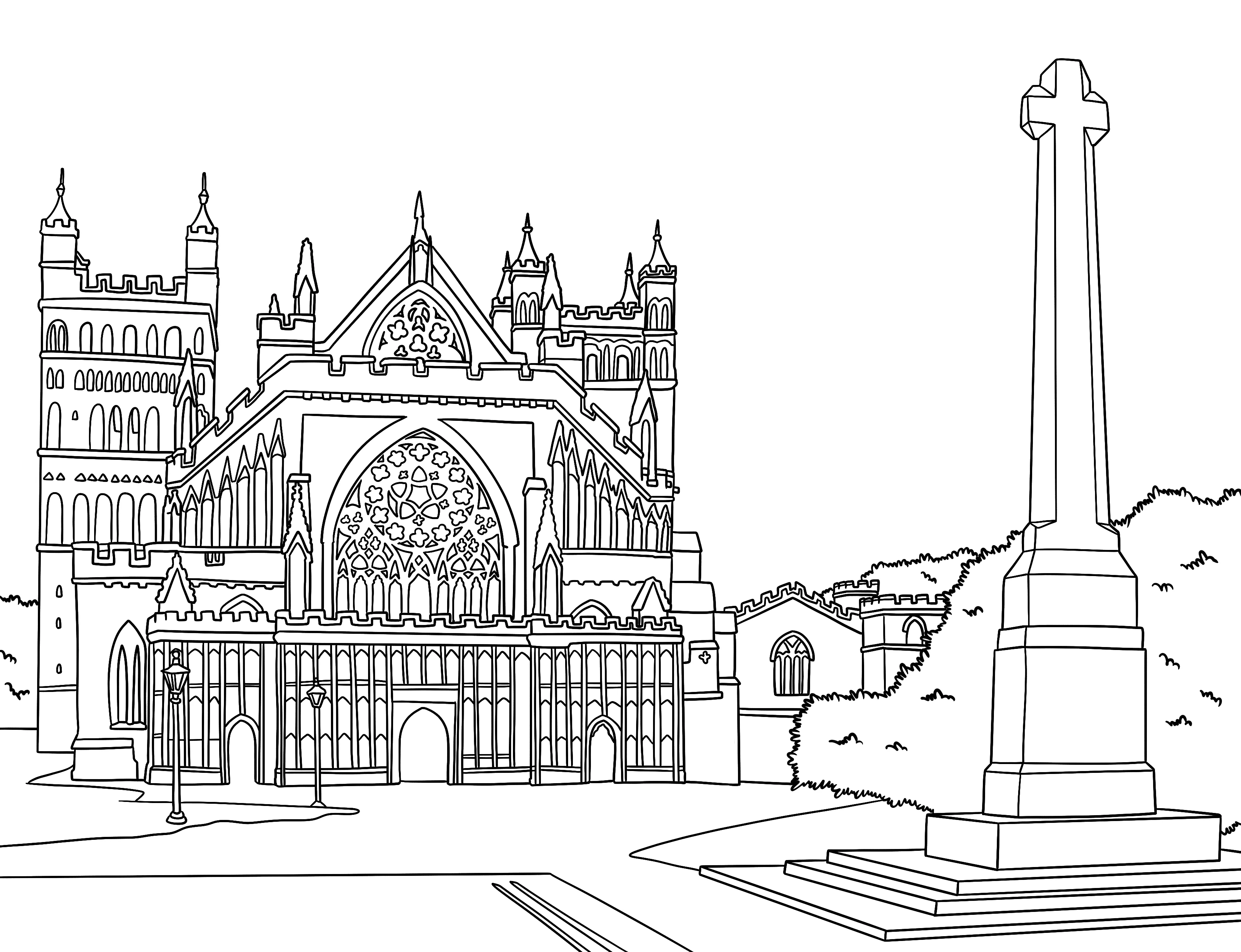 Exeter Colouring Book (A4) - Image 4