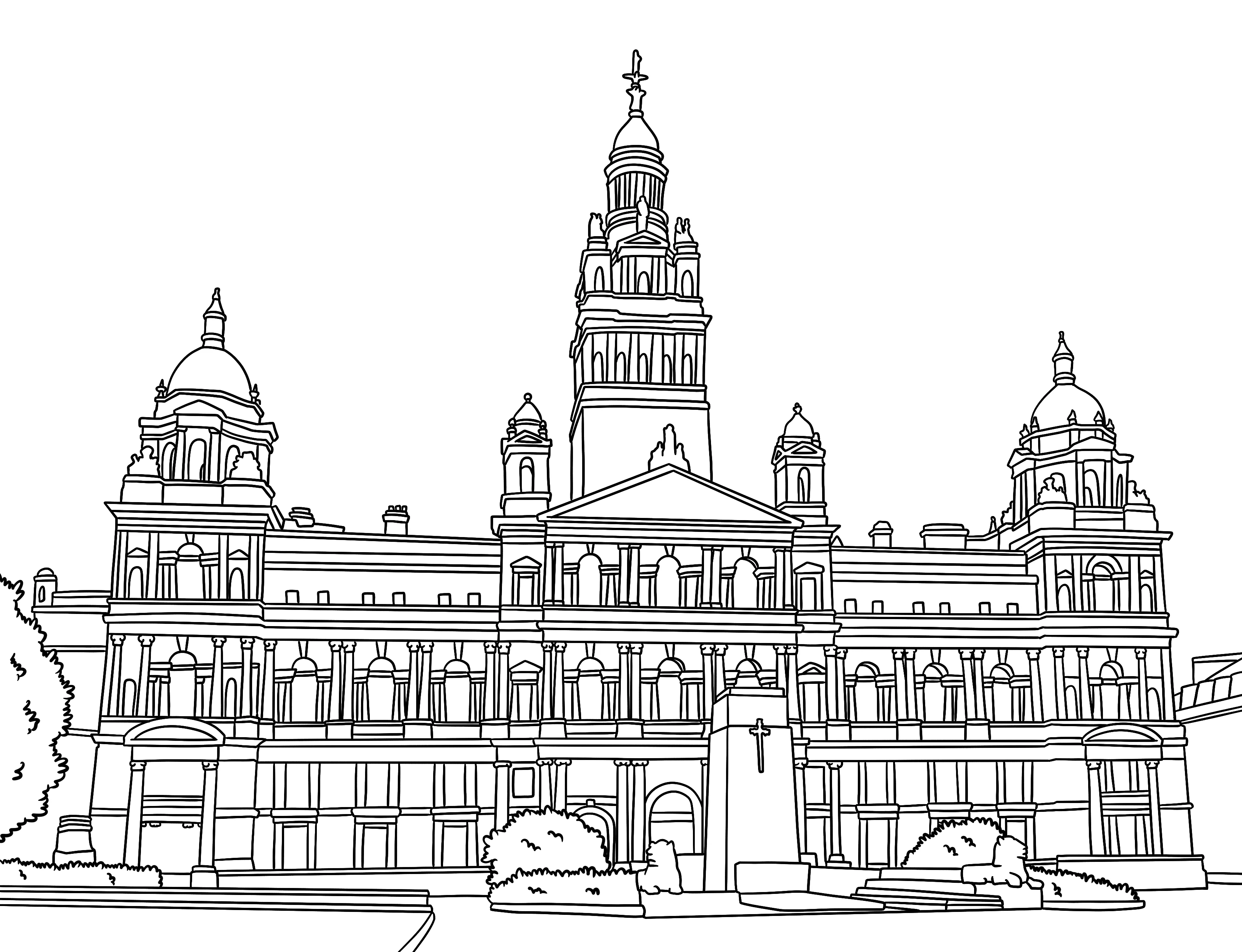 Glasgow Colouring Book (A4) - Image 3