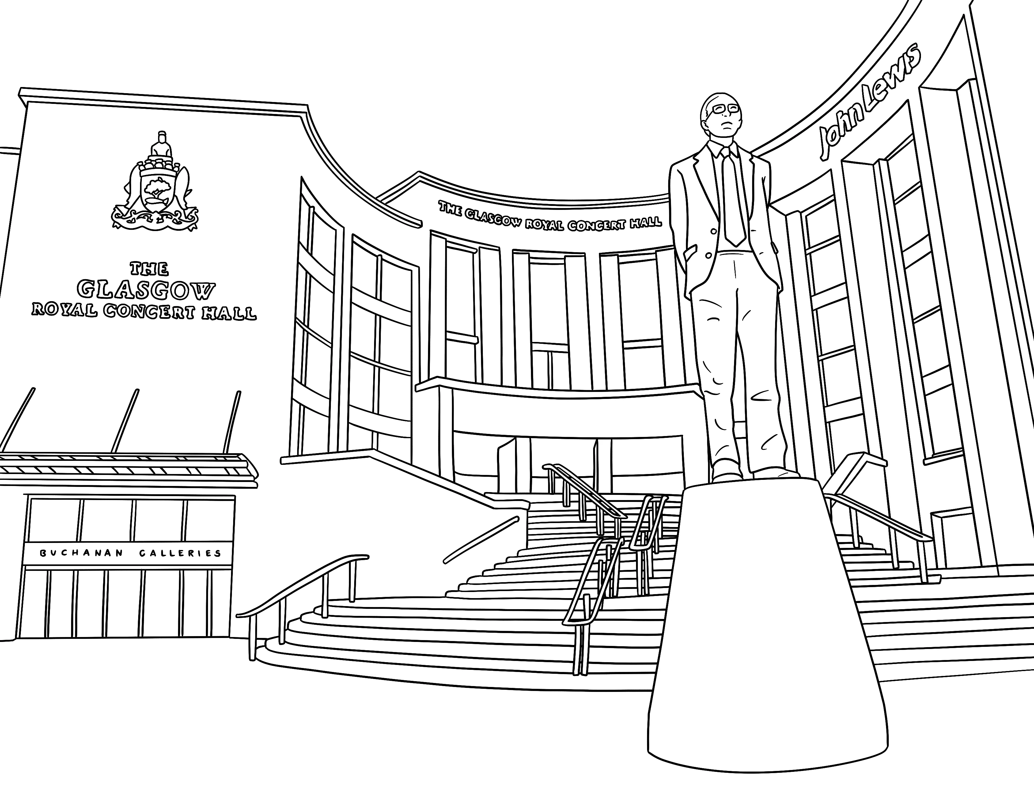 Glasgow Colouring Book (A4) - Image 4