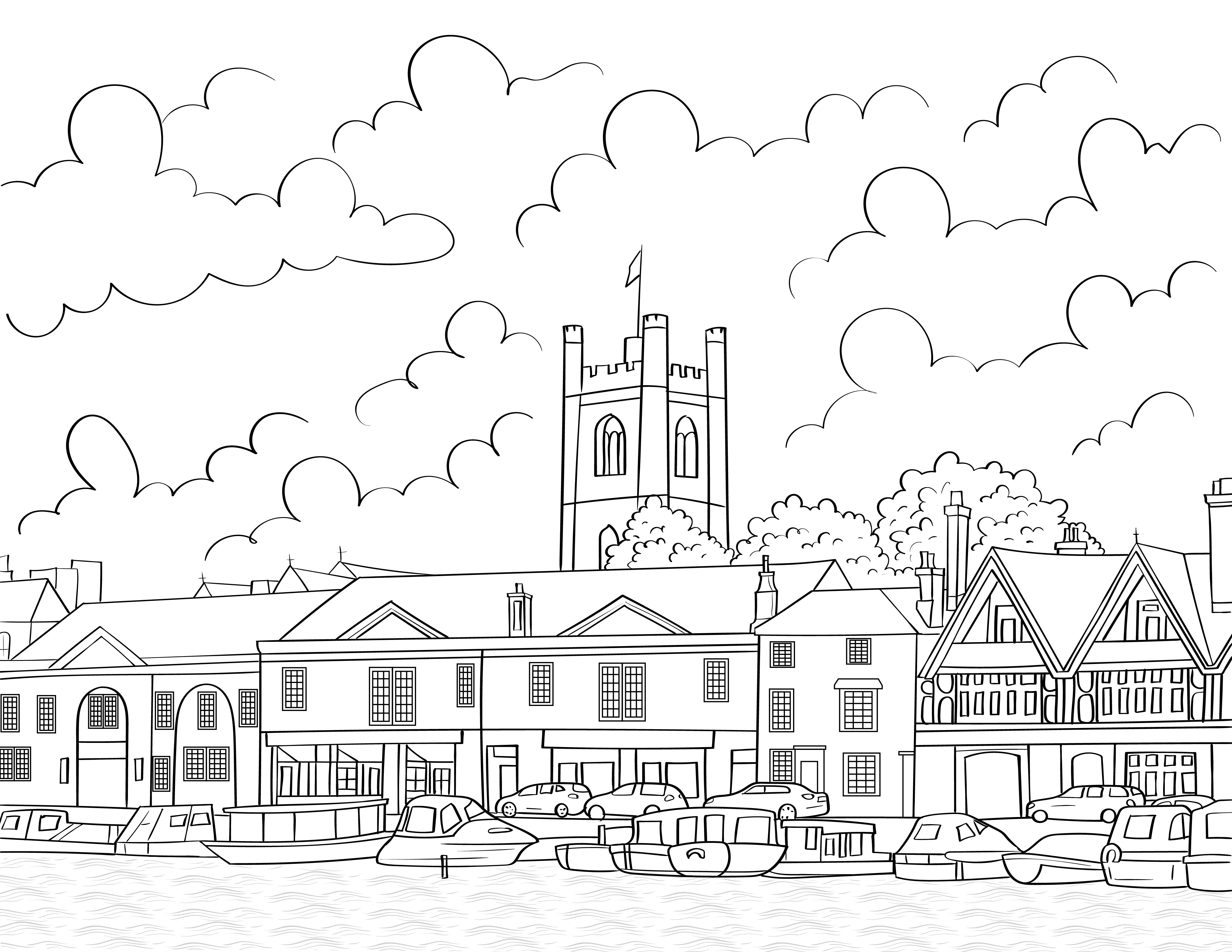 Henley On Thames Colouring Book (A4) - Image 2