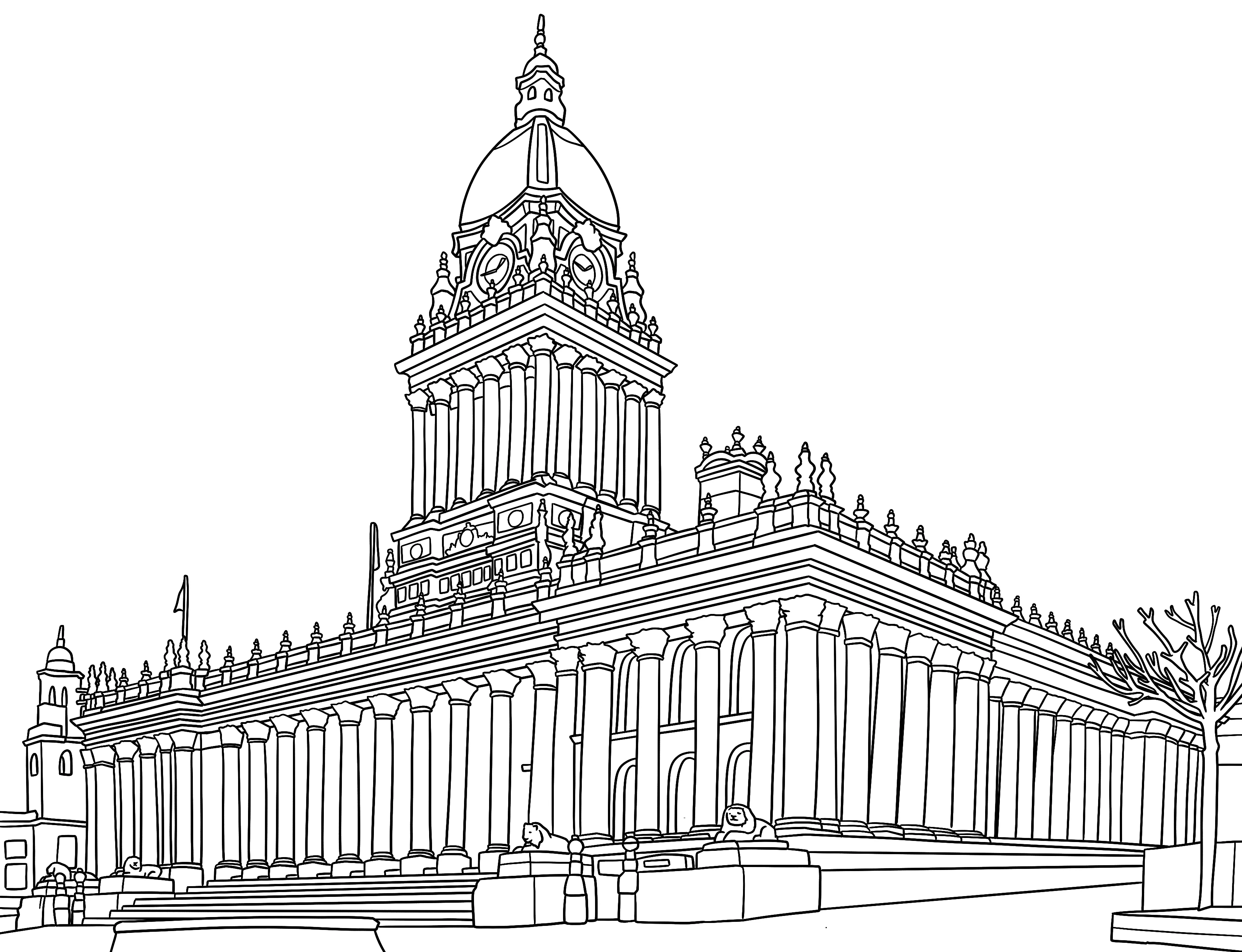 Leeds Colouring Book (A4) - Image 2