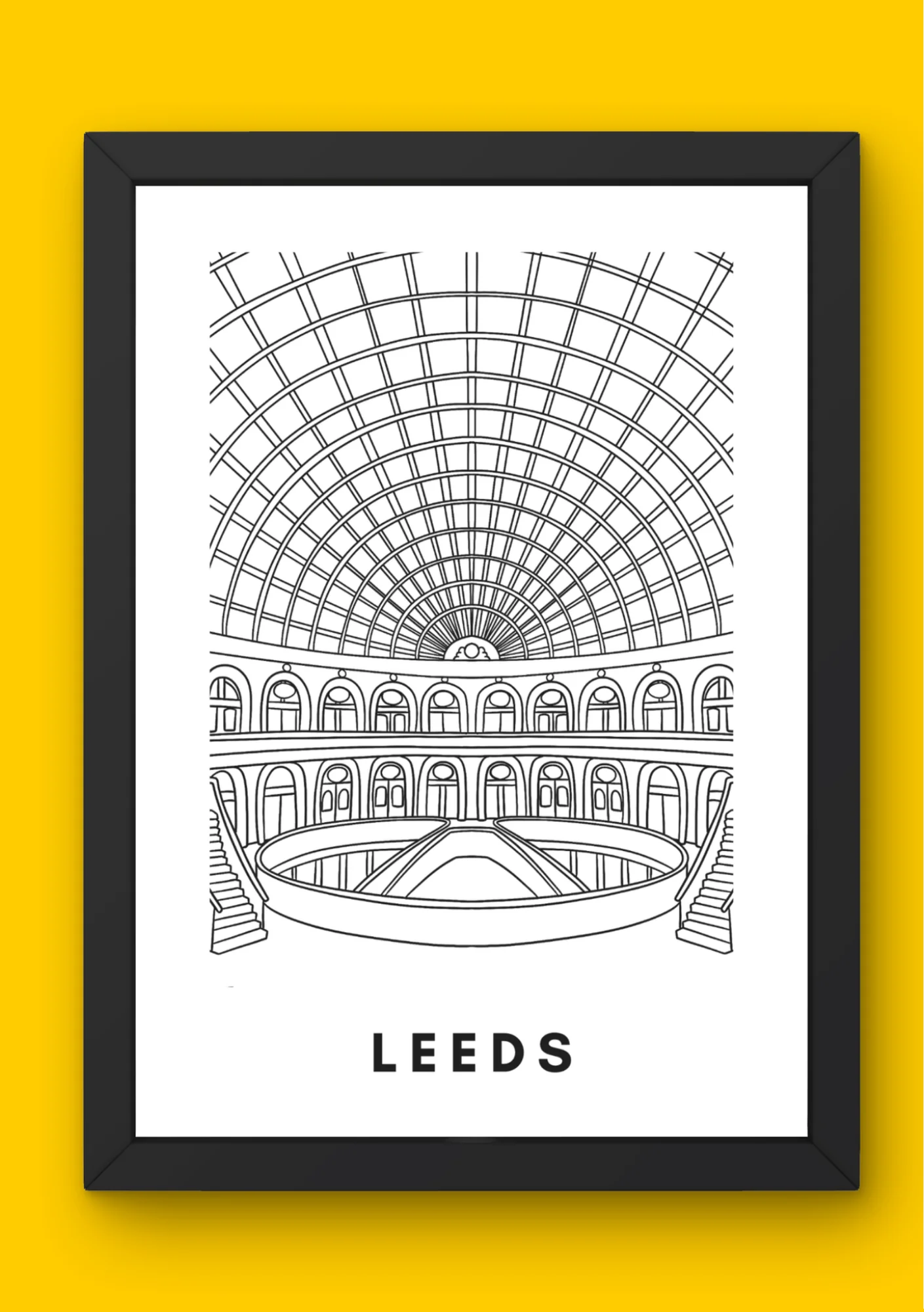 Leeds Wall Art (A4)