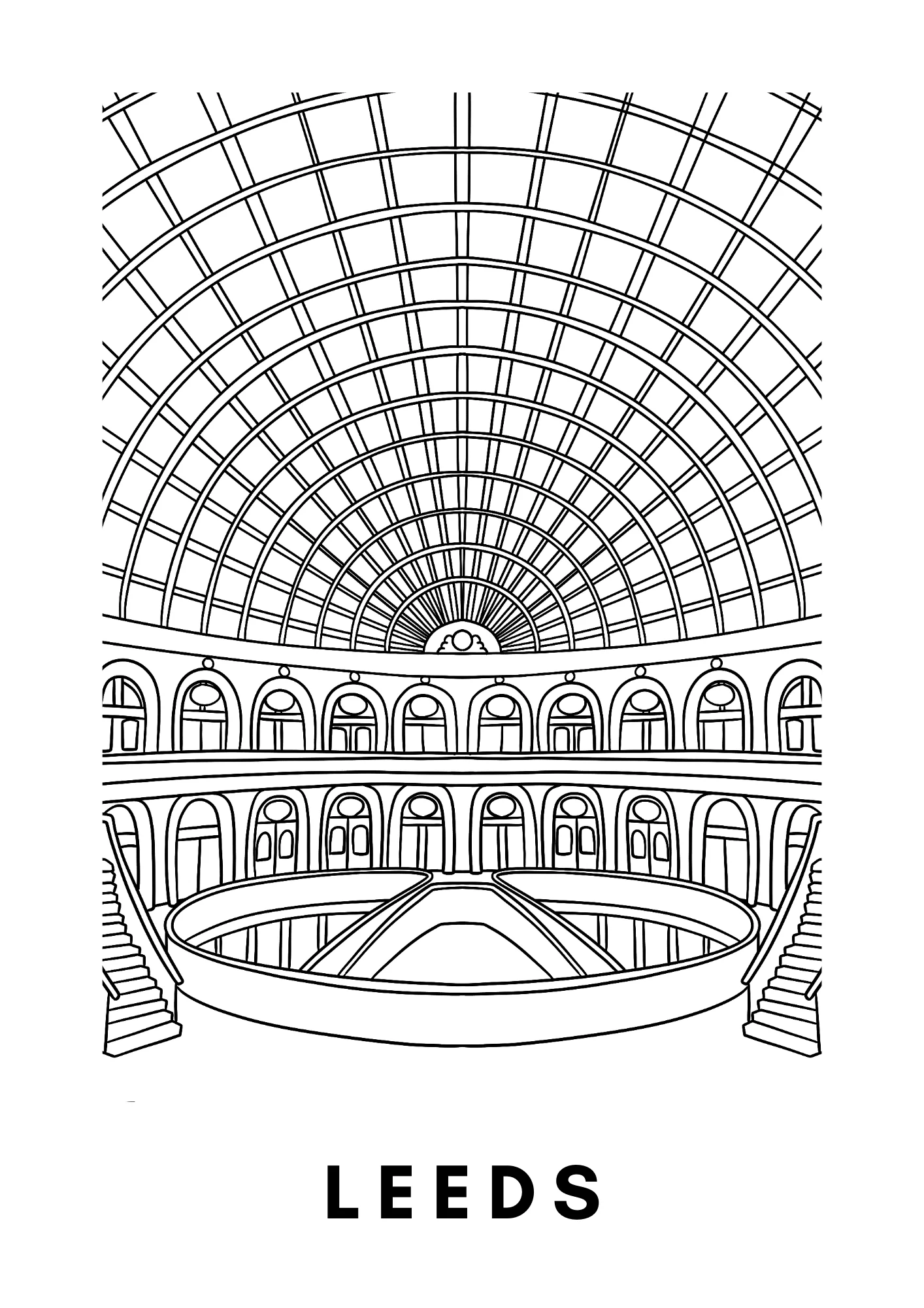 Leeds Wall Art (A4) - Image 2