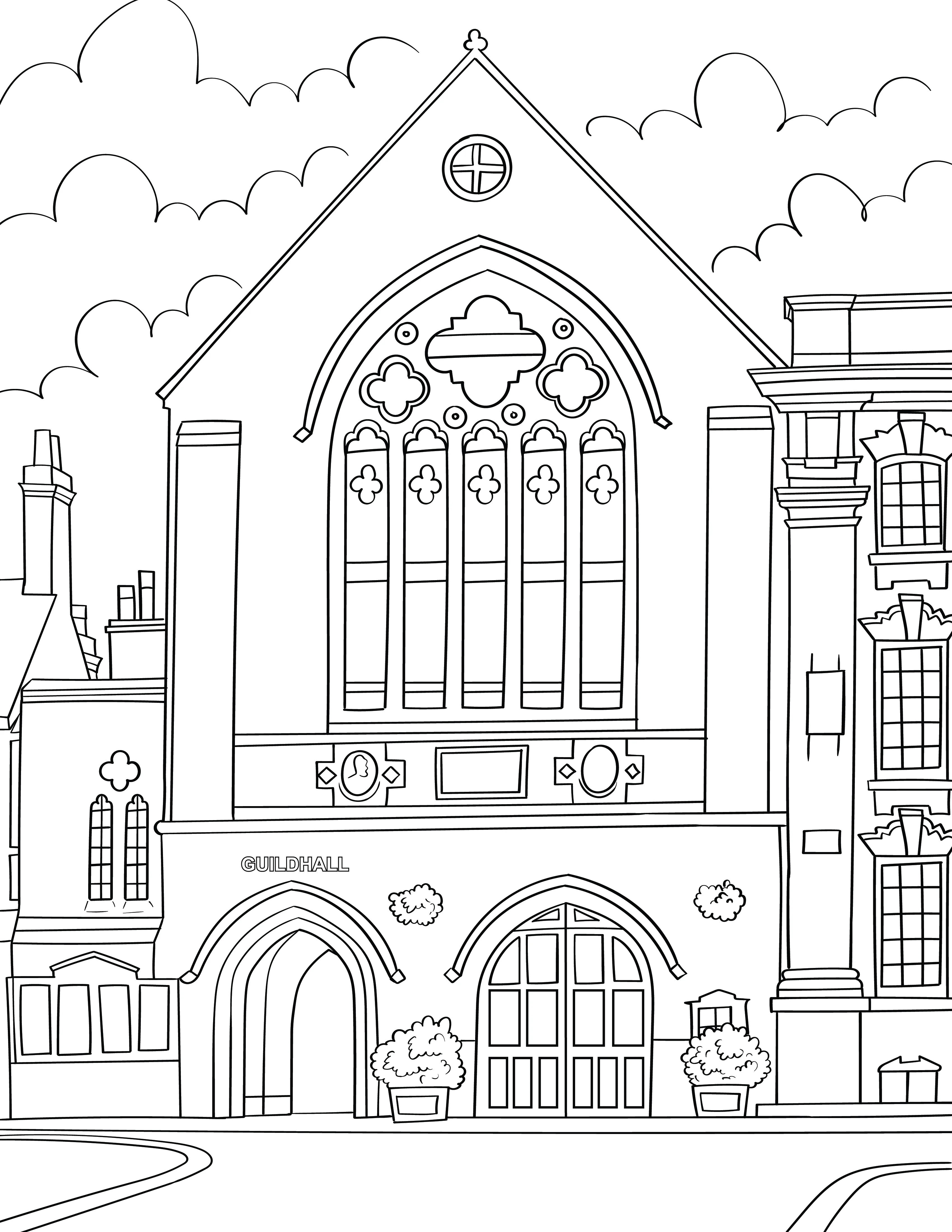 Lichfield Colouring Book (A4) - Image 2