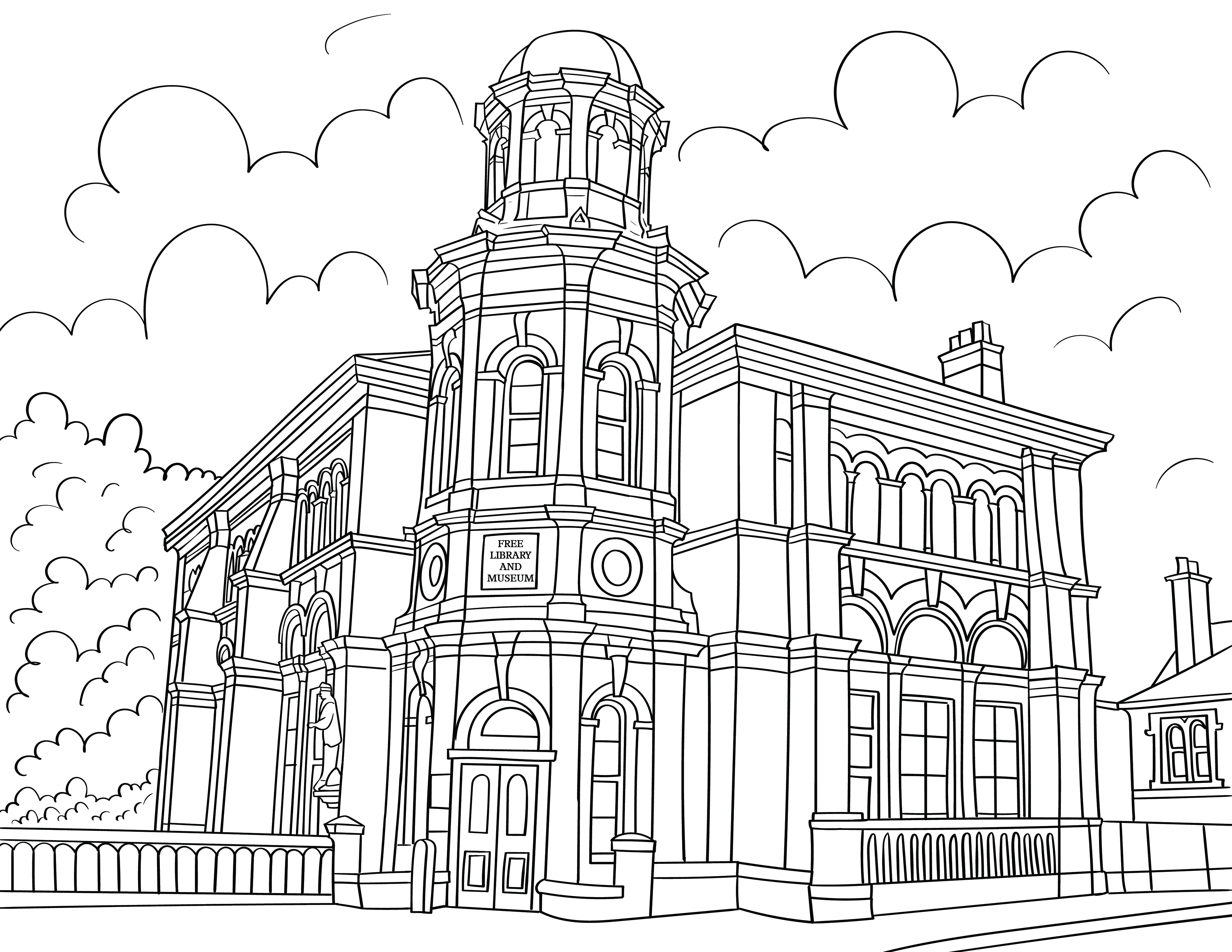 Lichfield Colouring Book (A4) - Image 3