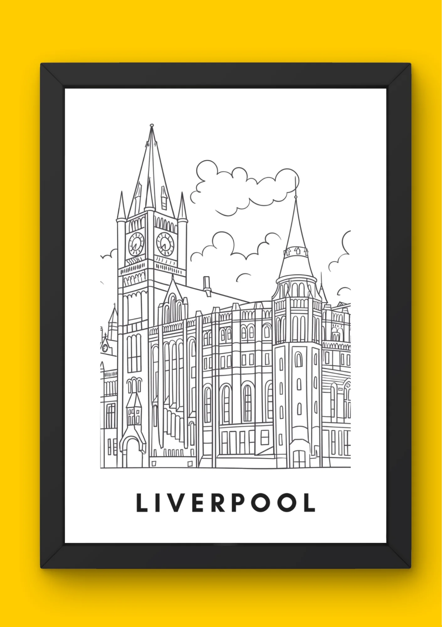 Liverpool Wall Art (A4)