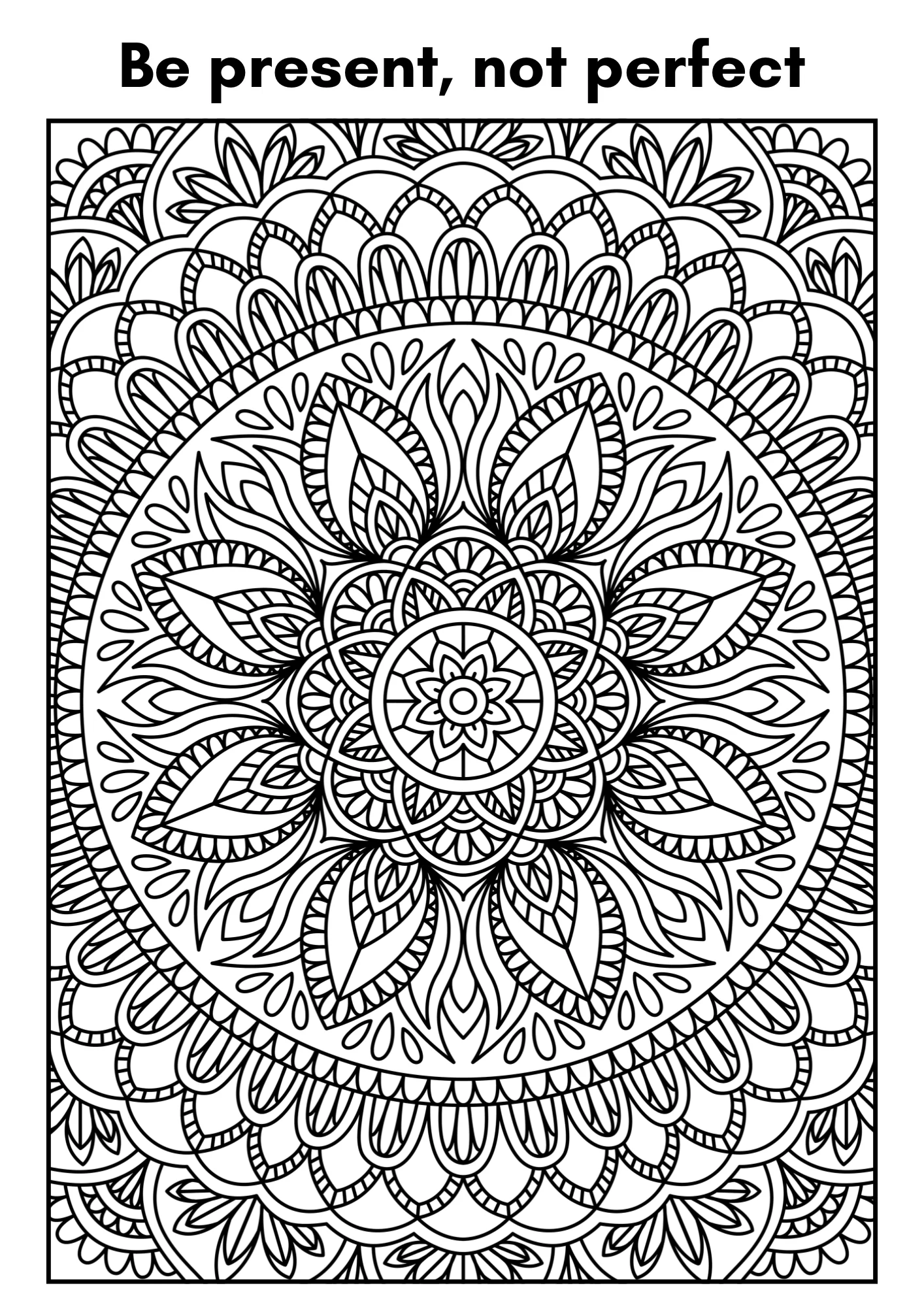 Mindful Colouring Book (A4) - Image 2