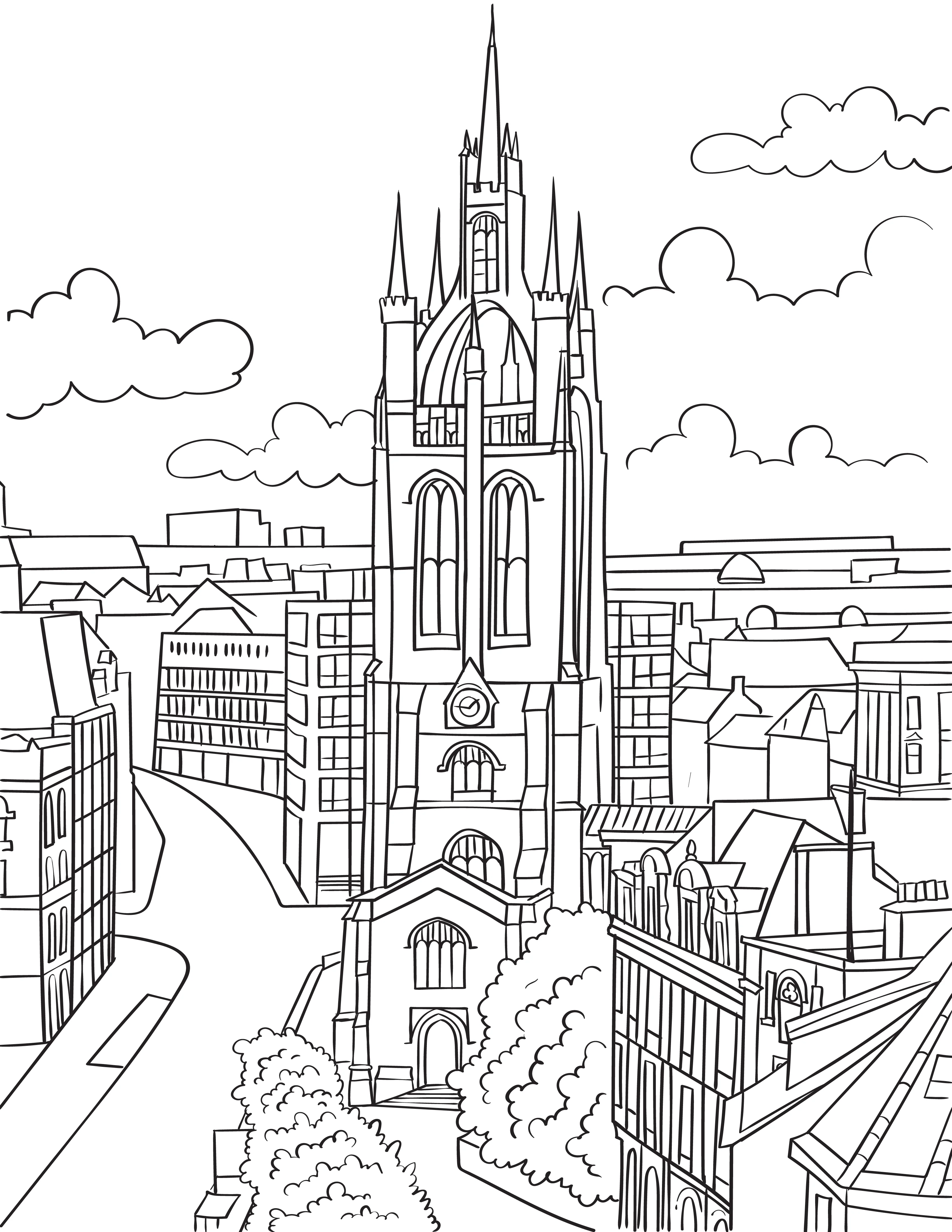 Newcastle Colouring Book (A4) - Image 3