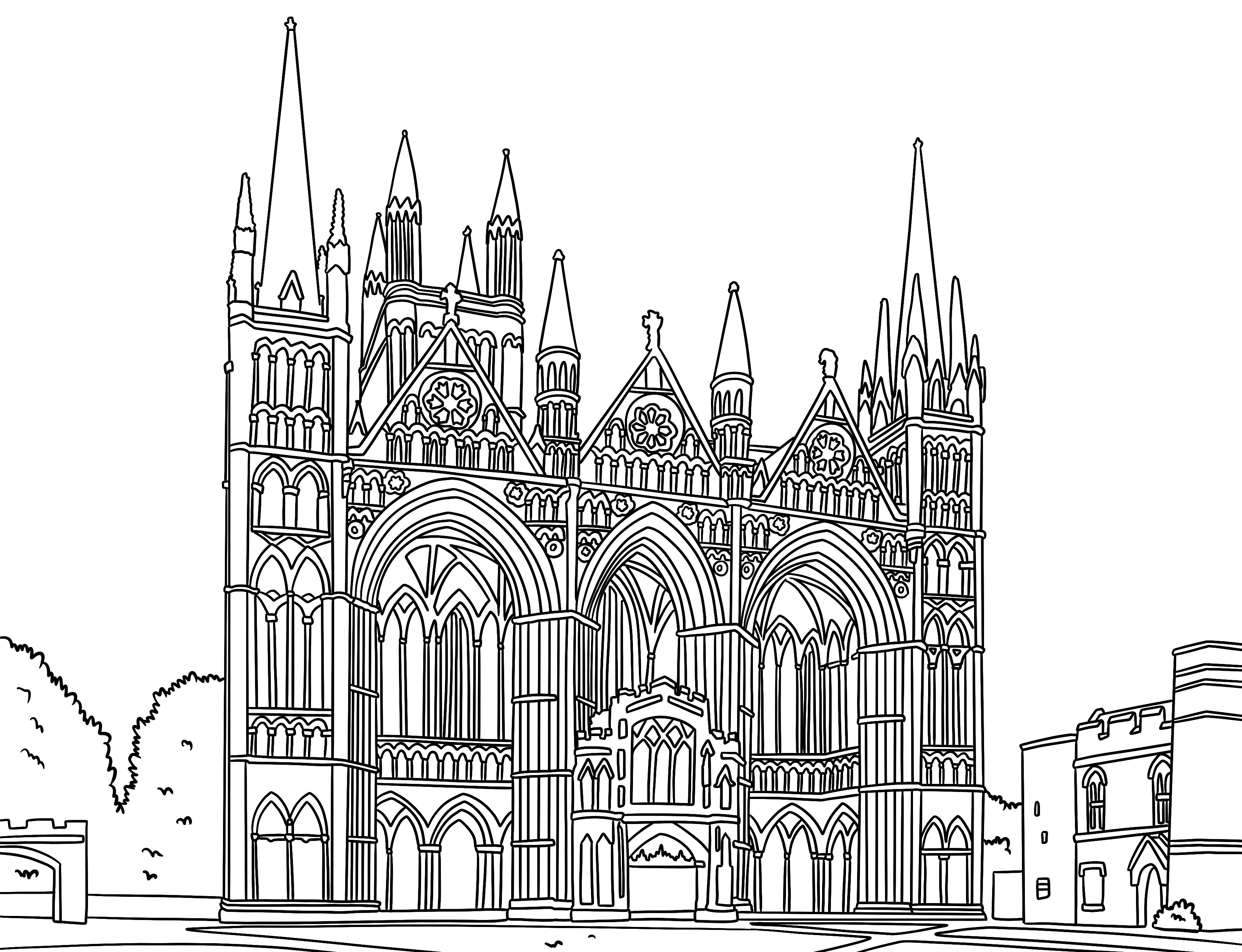 Peterborough Colouring Book (A4) - Image 3