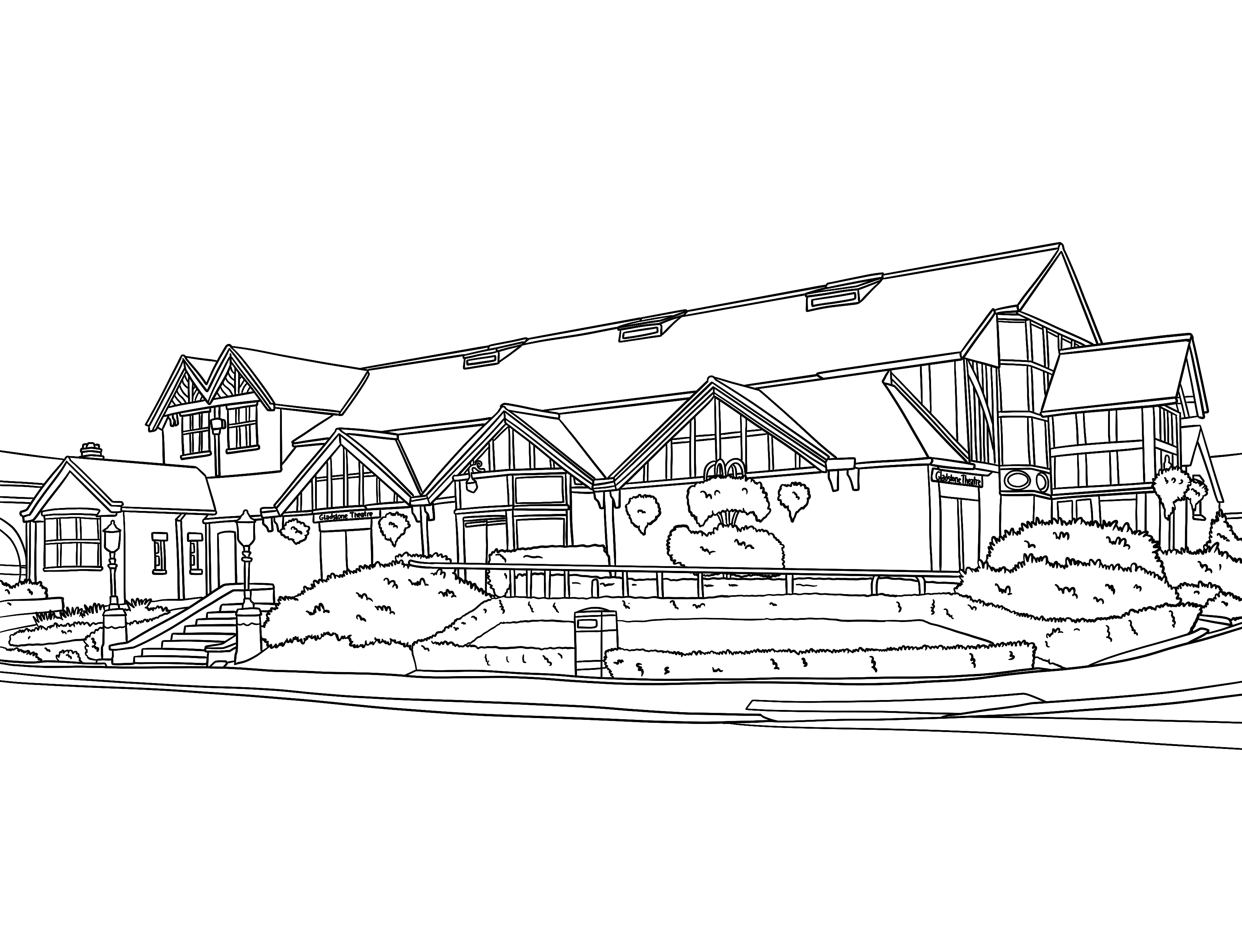 Port Sunlight Colouring Book (A4) - Image 2