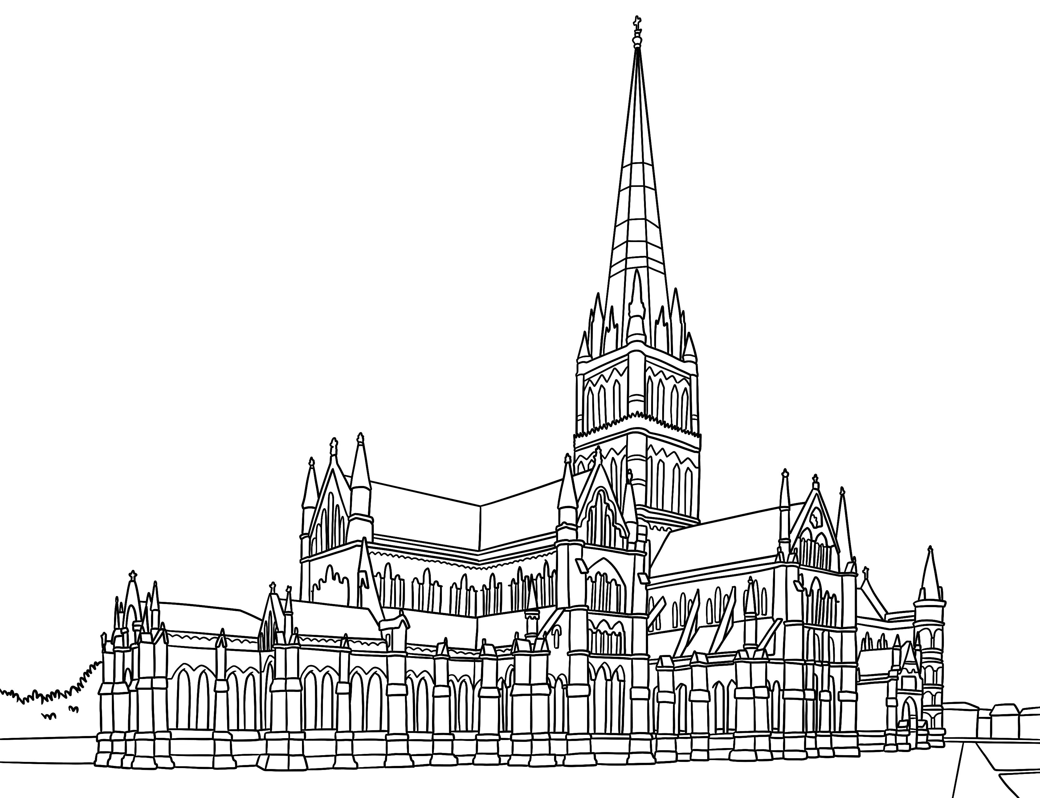 Salisbury Colouring Book (A4) - Image 4