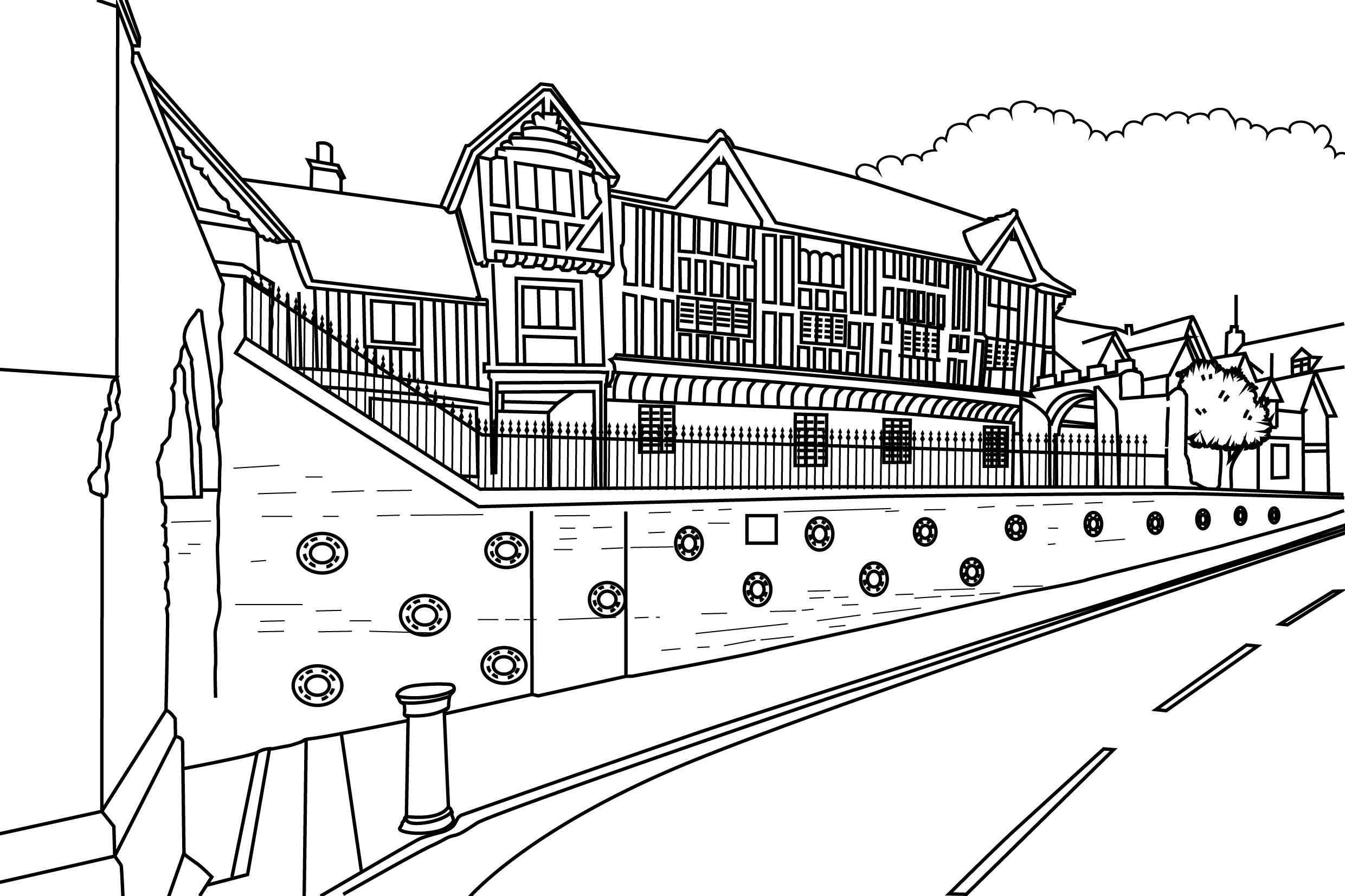 Warwick Colouring Book (A4) - Image 3