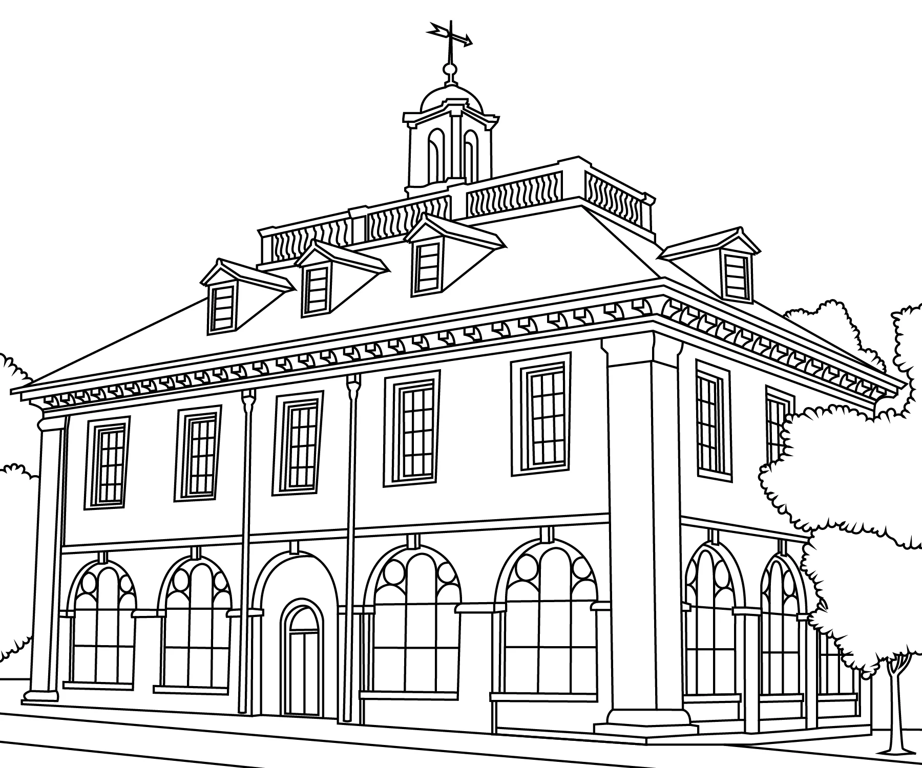 Warwick Colouring Book (A4) - Image 4