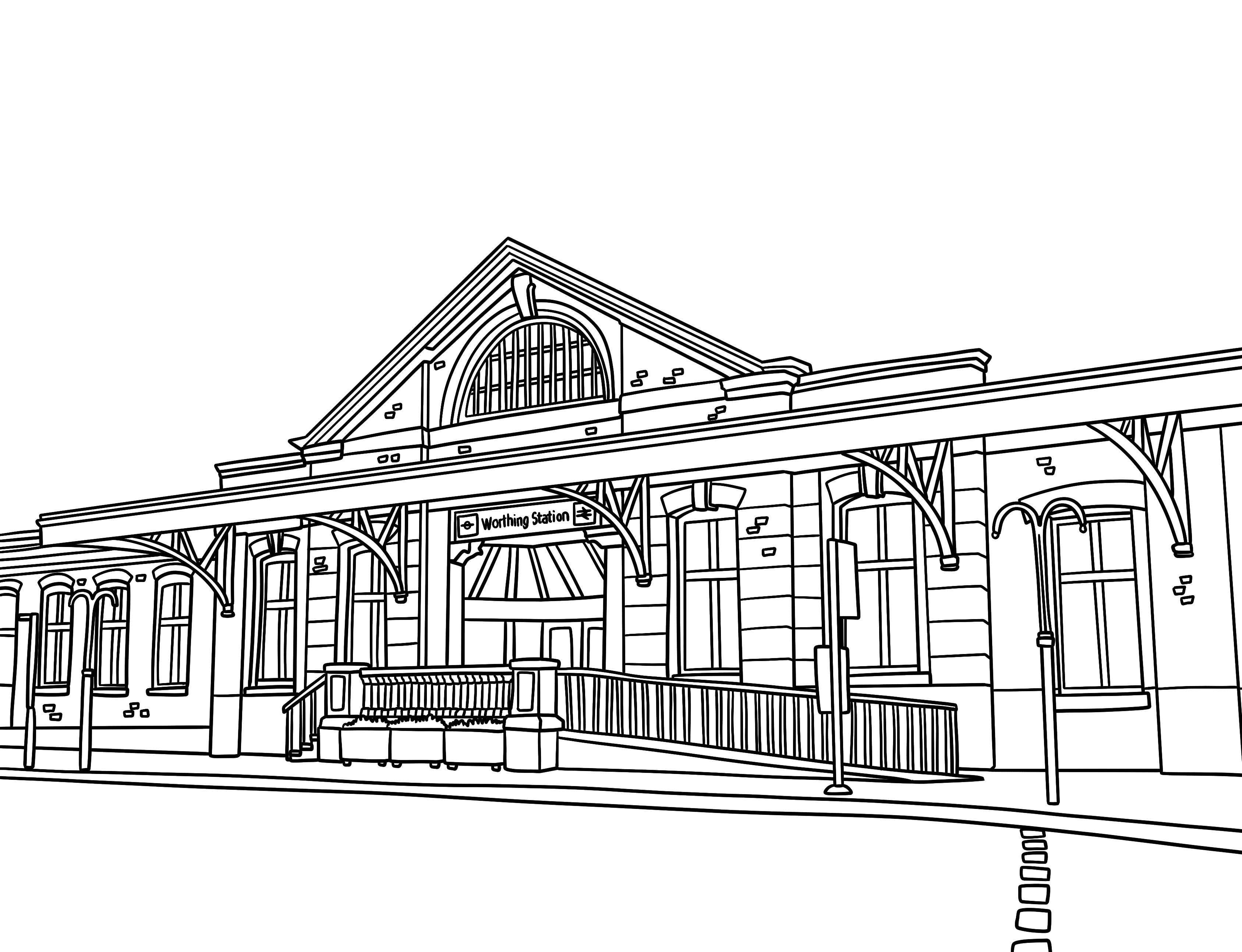 Worthing Colouring Book (A4) - Image 5